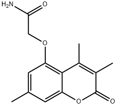 2-(3,4,7-trimethyl-2-oxochromen-5-yl)oxyacetamide Struktur