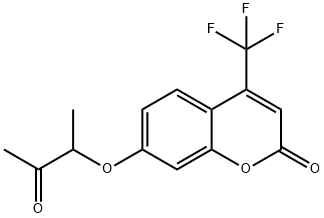 7-(3-oxobutan-2-yloxy)-4-(trifluoromethyl)chromen-2-one Structure