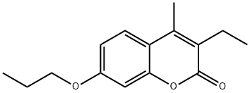 3-ethyl-4-methyl-7-propoxychromen-2-one Structure