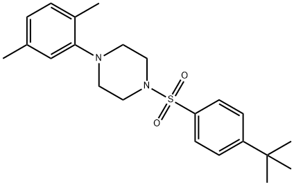 1-(4-tert-butylphenyl)sulfonyl-4-(2,5-dimethylphenyl)piperazine Structure