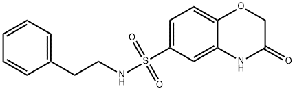 3-oxo-N-(2-phenylethyl)-4H-1,4-benzoxazine-6-sulfonamide Structure