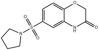 6-pyrrolidin-1-ylsulfonyl-4H-1,4-benzoxazin-3-one Structure