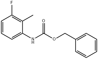 benzyl N-(3-fluoro-2-methylphenyl)carbamate Struktur