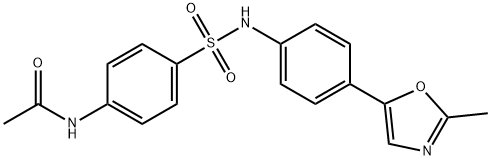 N-[4-[[4-(2-methyl-1,3-oxazol-5-yl)phenyl]sulfamoyl]phenyl]acetamide Structure