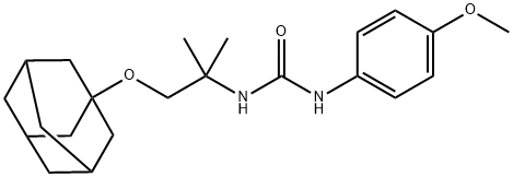 1-[1-(1-adamantyloxy)-2-methylpropan-2-yl]-3-(4-methoxyphenyl)urea,698984-27-9,结构式