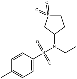 N-(1,1-dioxothiolan-3-yl)-N-ethyl-4-methylbenzenesulfonamide Struktur