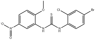 1-(4-bromo-2-chlorophenyl)-3-(2-methoxy-5-nitrophenyl)thiourea Structure