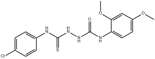 1-[(4-chlorophenyl)carbamothioylamino]-3-(2,4-dimethoxyphenyl)urea Structure