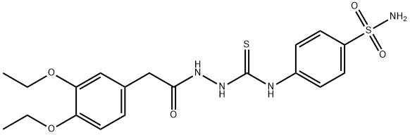 1-[[2-(3,4-diethoxyphenyl)acetyl]amino]-3-(4-sulfamoylphenyl)thiourea|