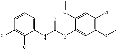 1-(4-chloro-2,5-dimethoxyphenyl)-3-(2,3-dichlorophenyl)thiourea Struktur