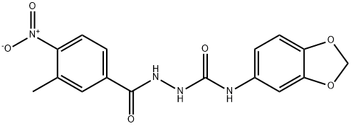 701291-05-6 1-(1,3-benzodioxol-5-yl)-3-[(3-methyl-4-nitrobenzoyl)amino]urea