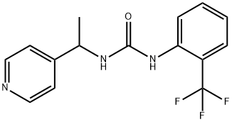 1-(1-pyridin-4-ylethyl)-3-[2-(trifluoromethyl)phenyl]urea Structure