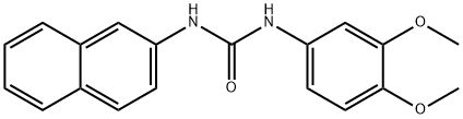 1-(3,4-dimethoxyphenyl)-3-naphthalen-2-ylurea Structure