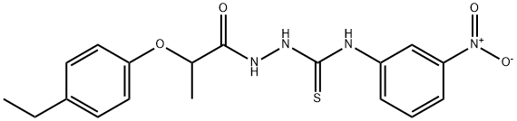 701947-15-1 1-[2-(4-ethylphenoxy)propanoylamino]-3-(3-nitrophenyl)thiourea