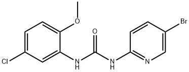 1-(5-bromopyridin-2-yl)-3-(5-chloro-2-methoxyphenyl)urea Structure