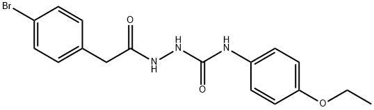 1-[[2-(4-bromophenyl)acetyl]amino]-3-(4-ethoxyphenyl)urea Structure