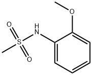 N-(2-甲氧基苯基)甲磺酰胺, 7022-25-5, 结构式