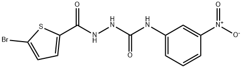 1-[(5-bromothiophene-2-carbonyl)amino]-3-(3-nitrophenyl)urea|