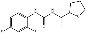 1-(2,4-difluorophenyl)-3-[1-(oxolan-2-yl)ethyl]urea Structure