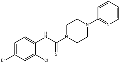 706777-97-1 N-(4-bromo-2-chlorophenyl)-4-pyridin-2-ylpiperazine-1-carbothioamide