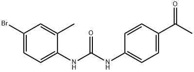 1-(4-acetylphenyl)-3-(4-bromo-2-methylphenyl)urea Structure