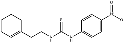 1-[2-(cyclohexen-1-yl)ethyl]-3-(4-nitrophenyl)thiourea,708224-38-8,结构式