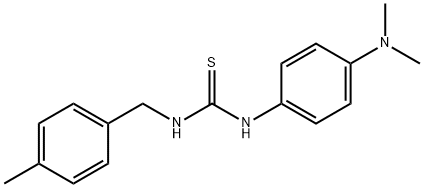 1-[4-(dimethylamino)phenyl]-3-[(4-methylphenyl)methyl]thiourea Structure