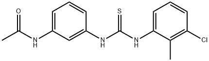 N-[3-[(3-chloro-2-methylphenyl)carbamothioylamino]phenyl]acetamide Structure
