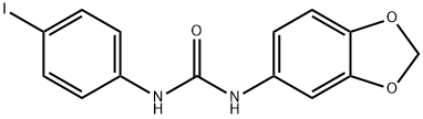 1-(1,3-benzodioxol-5-yl)-3-(4-iodophenyl)urea Struktur