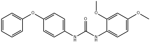 1-(2,4-dimethoxyphenyl)-3-(4-phenoxyphenyl)urea Structure