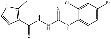 1-(4-bromo-2-chlorophenyl)-3-[(2-methylfuran-3-carbonyl)amino]thiourea Structure