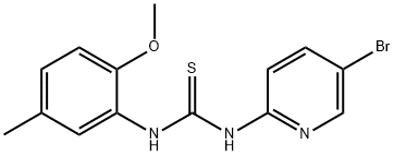 1-(5-bromopyridin-2-yl)-3-(2-methoxy-5-methylphenyl)thiourea Structure