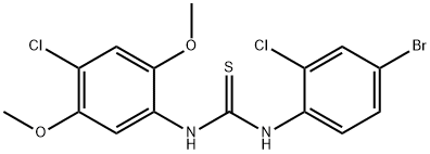 1-(4-bromo-2-chlorophenyl)-3-(4-chloro-2,5-dimethoxyphenyl)thiourea Structure