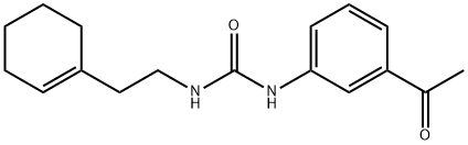 1-(3-acetylphenyl)-3-[2-(cyclohexen-1-yl)ethyl]urea Structure