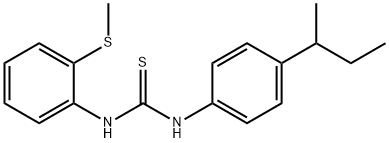 1-(4-butan-2-ylphenyl)-3-(2-methylsulfanylphenyl)thiourea Structure