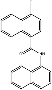 4-fluoro-N-naphthalen-1-ylnaphthalene-1-carboxamide Structure