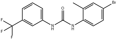 1-(4-bromo-2-methylphenyl)-3-[3-(trifluoromethyl)phenyl]urea Structure