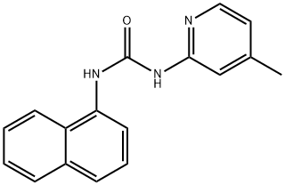 1-(4-methylpyridin-2-yl)-3-naphthalen-1-ylurea 化学構造式