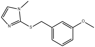 2-[(3-methoxyphenyl)methylsulfanyl]-1-methylimidazole Struktur