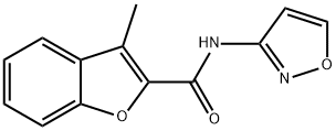 3-methyl-N-(1,2-oxazol-3-yl)-1-benzofuran-2-carboxamide 化学構造式