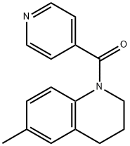 (6-methyl-3,4-dihydro-2H-quinolin-1-yl)-pyridin-4-ylmethanone Structure