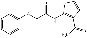 2-[(2-phenoxyacetyl)amino]thiophene-3-carboxamide 结构式