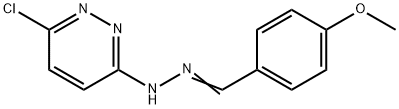 6-chloro-N-[(E)-(4-methoxyphenyl)methylideneamino]pyridazin-3-amine,7190-95-6,结构式