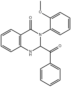 2-benzoyl-3-(2-methoxyphenyl)-1,2-dihydroquinazolin-4-one Structure
