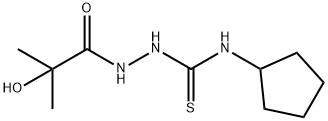 1-cyclopentyl-3-[(2-hydroxy-2-methylpropanoyl)amino]thiourea,724780-12-5,结构式