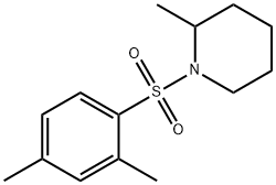 1-(2,4-dimethylphenyl)sulfonyl-2-methylpiperidine 化学構造式