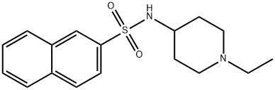 N-(1-ethylpiperidin-4-yl)naphthalene-2-sulfonamide,725224-84-0,结构式