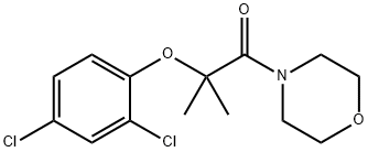 2-(2,4-dichlorophenoxy)-2-methyl-1-morpholin-4-ylpropan-1-one Struktur