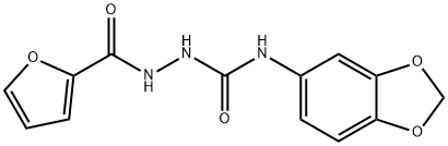 1-(1,3-benzodioxol-5-yl)-3-(furan-2-carbonylamino)urea Structure