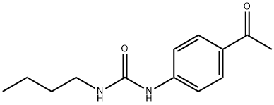 1-(4-acetylphenyl)-3-butylurea 化学構造式